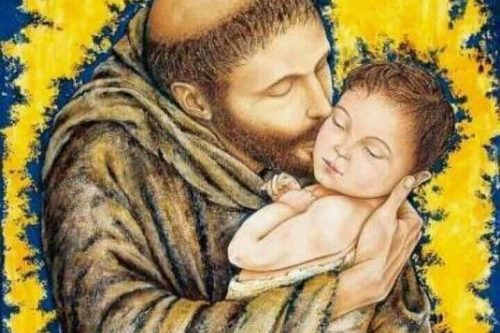 san francesco bacia il bambino gesù